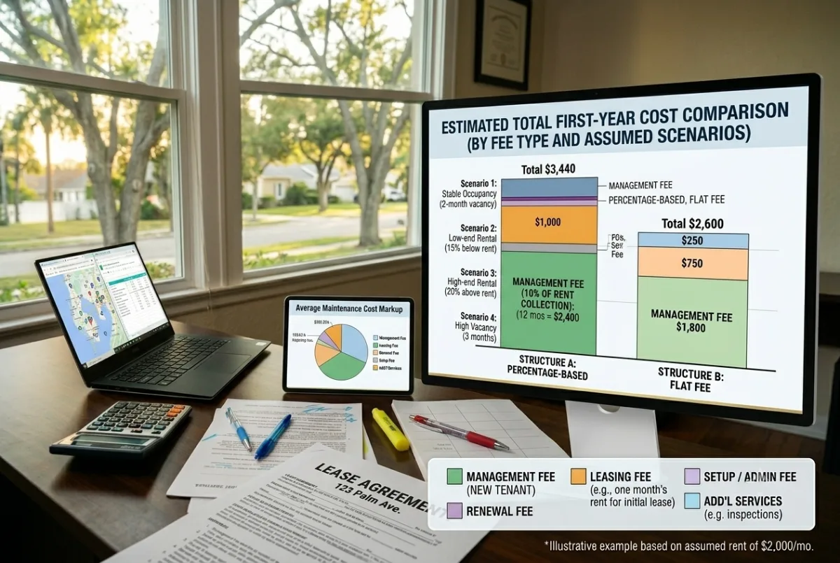 Property Management Fee Comparison Chart