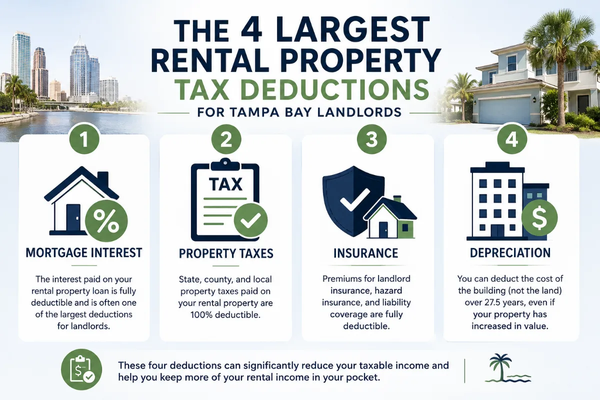 The four largest rental property tax deductions for a Tampa Bay landlord