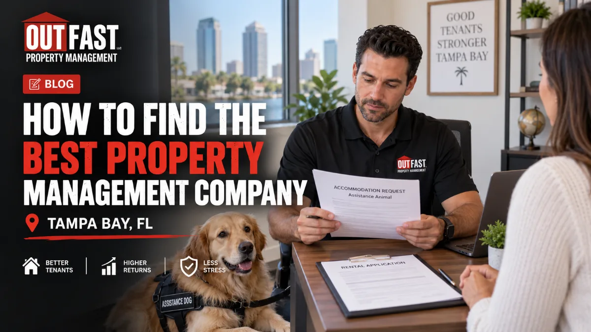 Property manager reviewing a tenant accommodation request for an assistance animal
